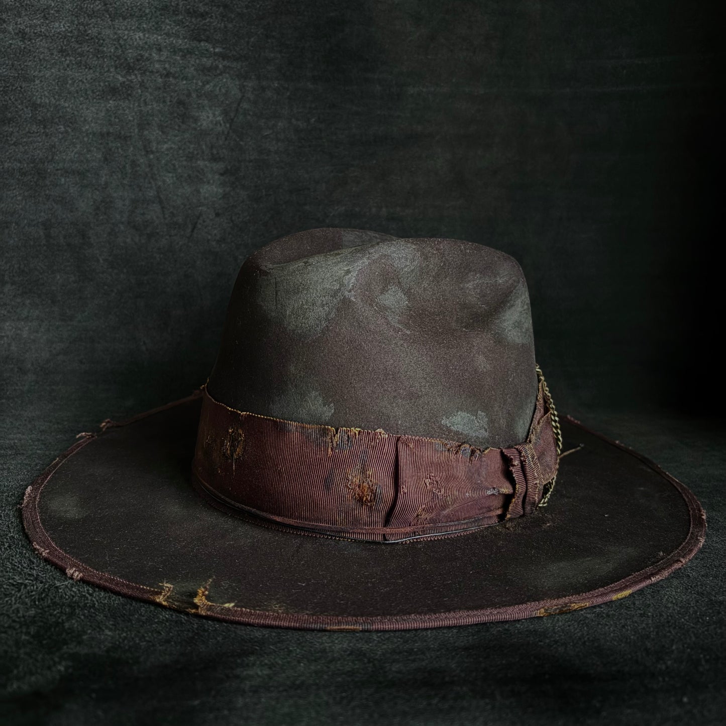 Dark brown beaver anchor western hat