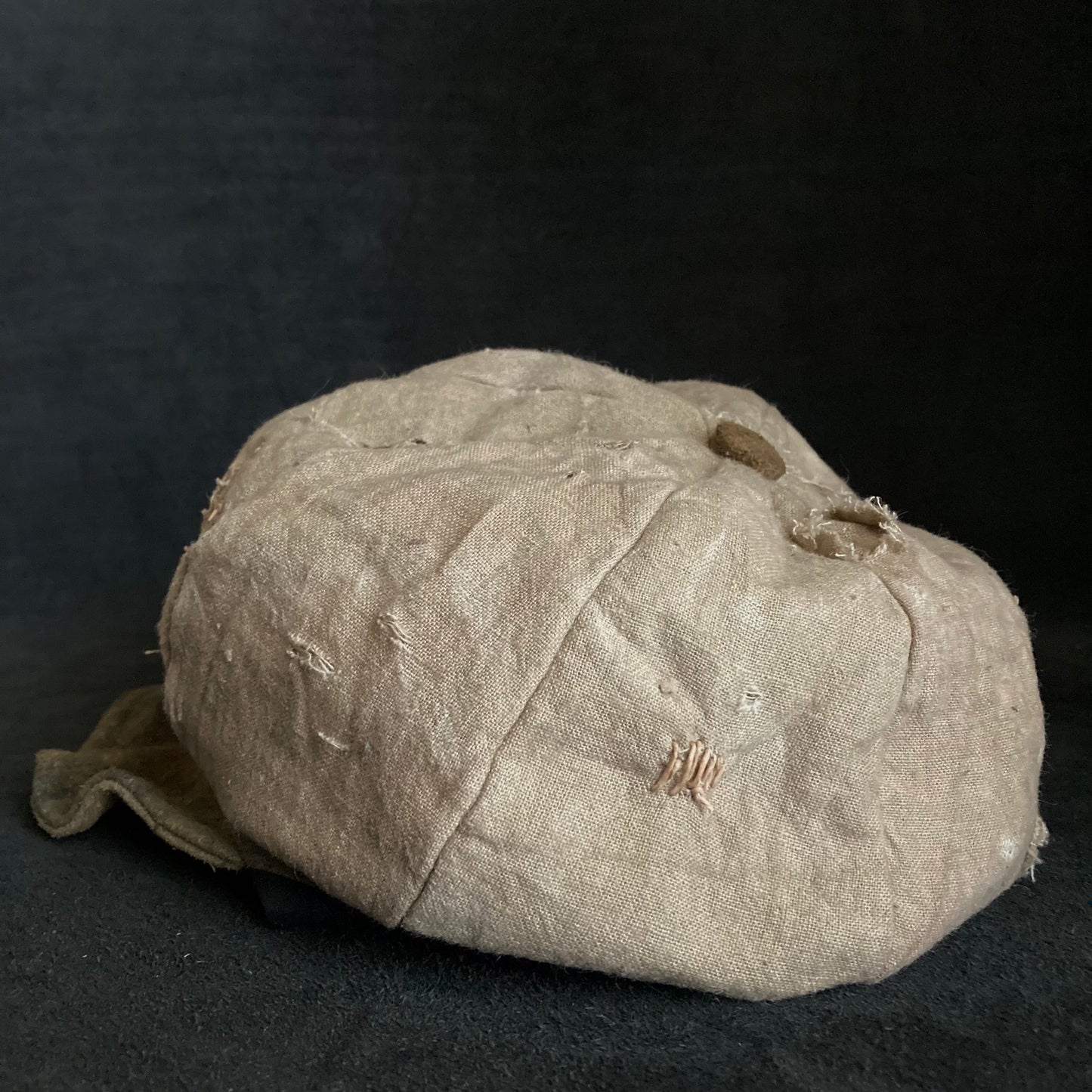 Damage natural ramie stitching casquette
