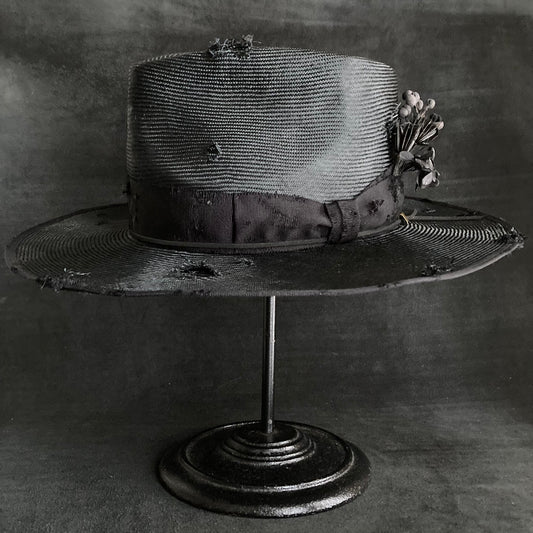 Double sisol damage fedora hat