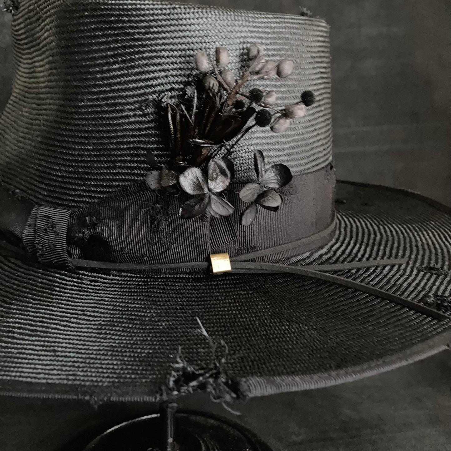 Double sisol damage fedora hat