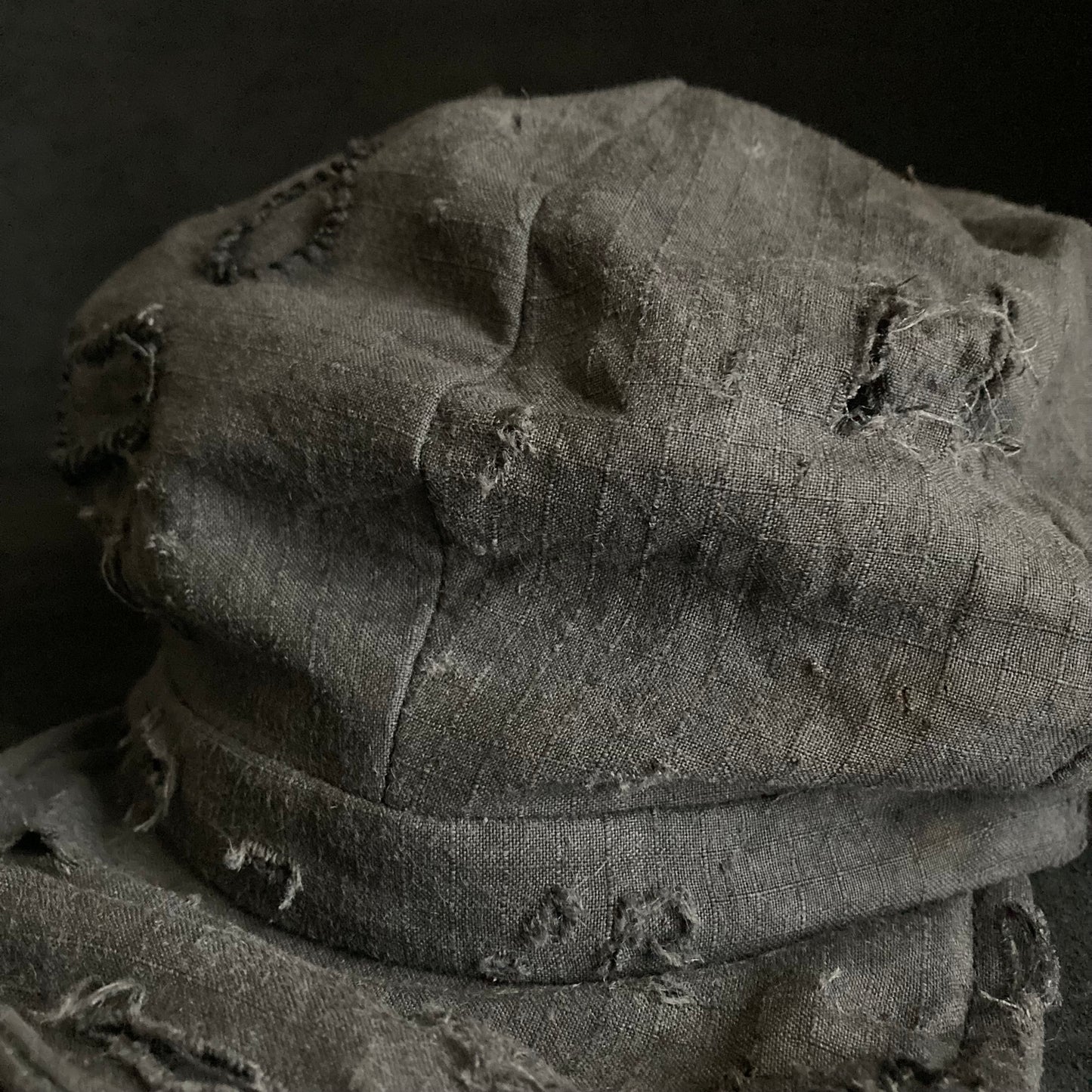 Lattice damage gray casquette