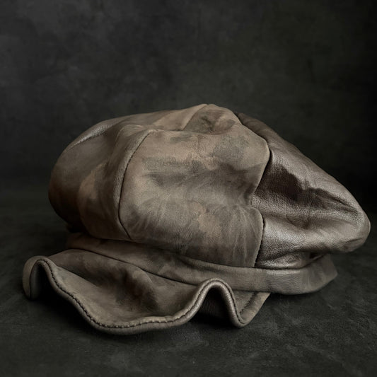 Mud sense leather casquette