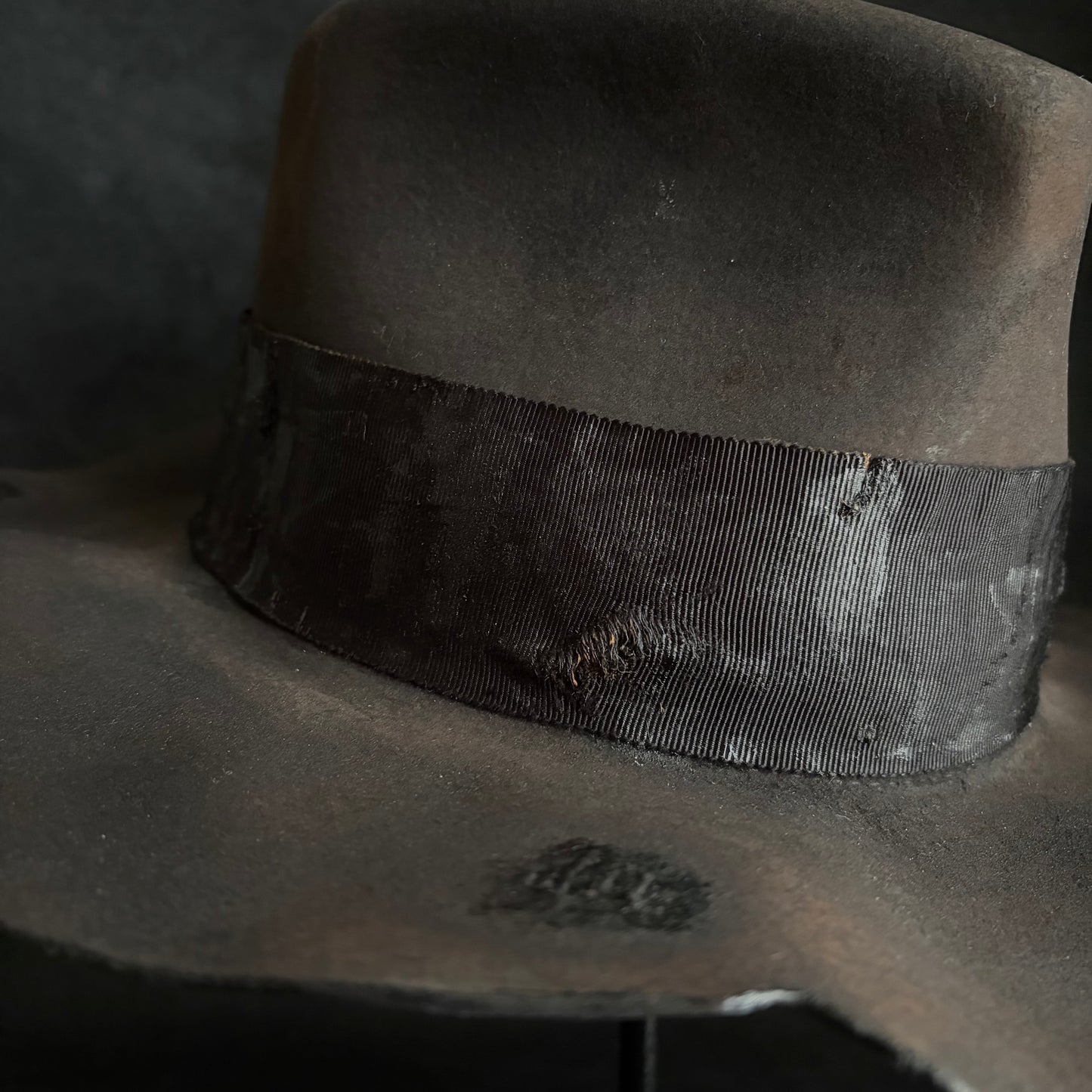 Charcoal grate damage fedora hat