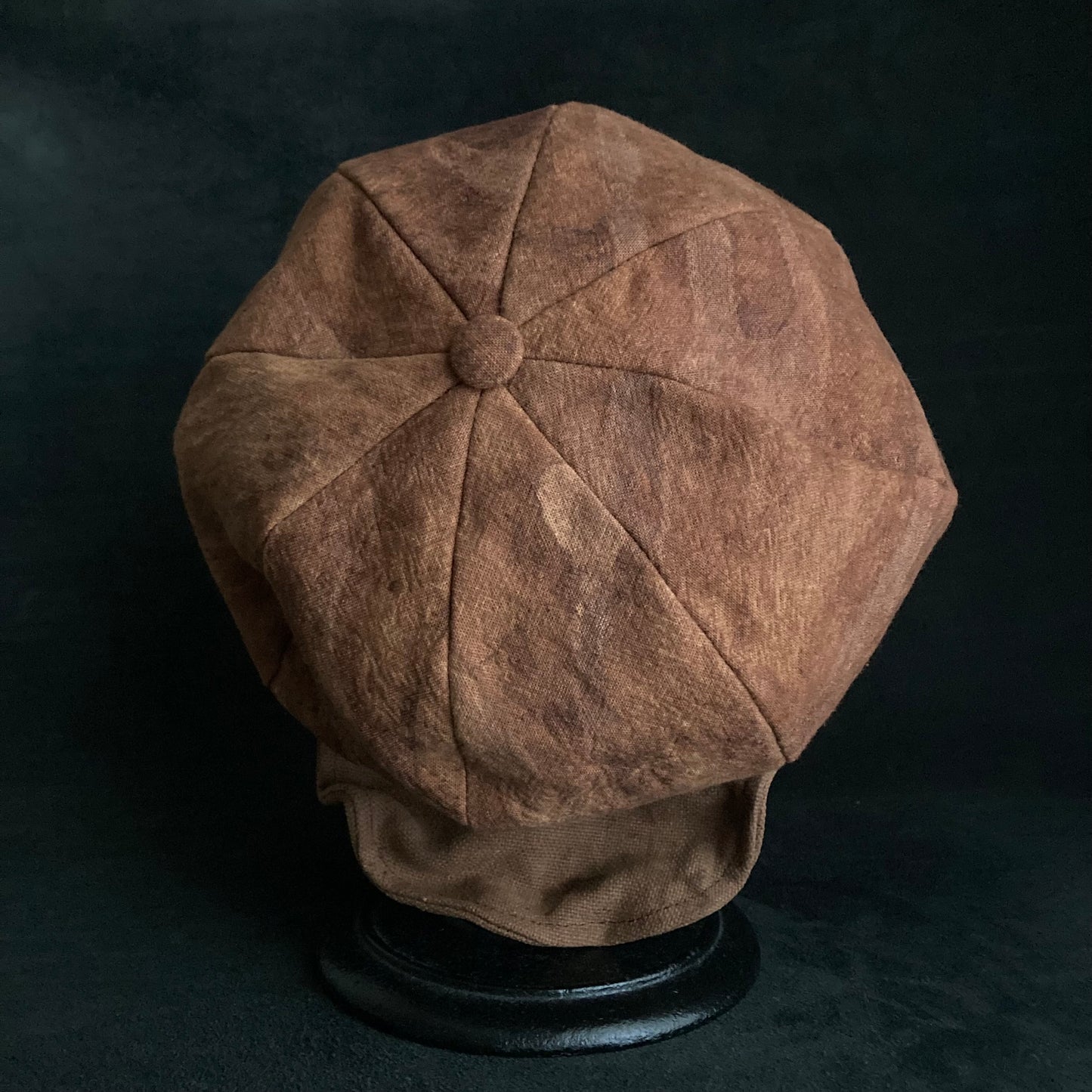 Mud dyed persimmon tannin casquette