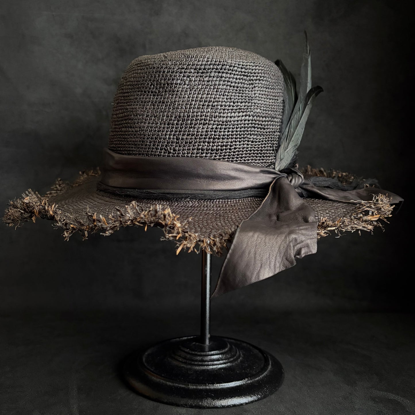 Bad feather rough panama hat