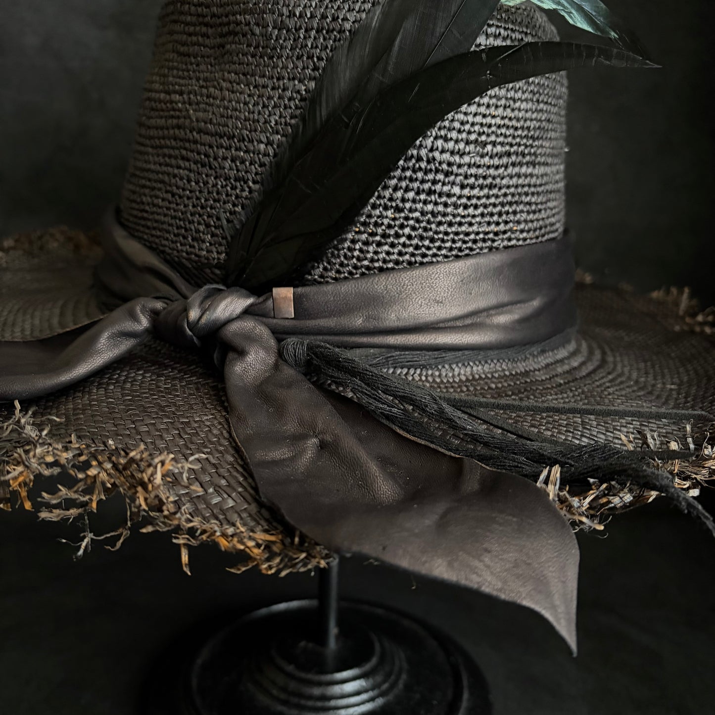 Bad feather rough panama hat
