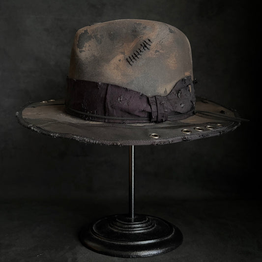 [ Takamiya Shohei × triangles hat ] Charcoal industrial decadence fedora hat