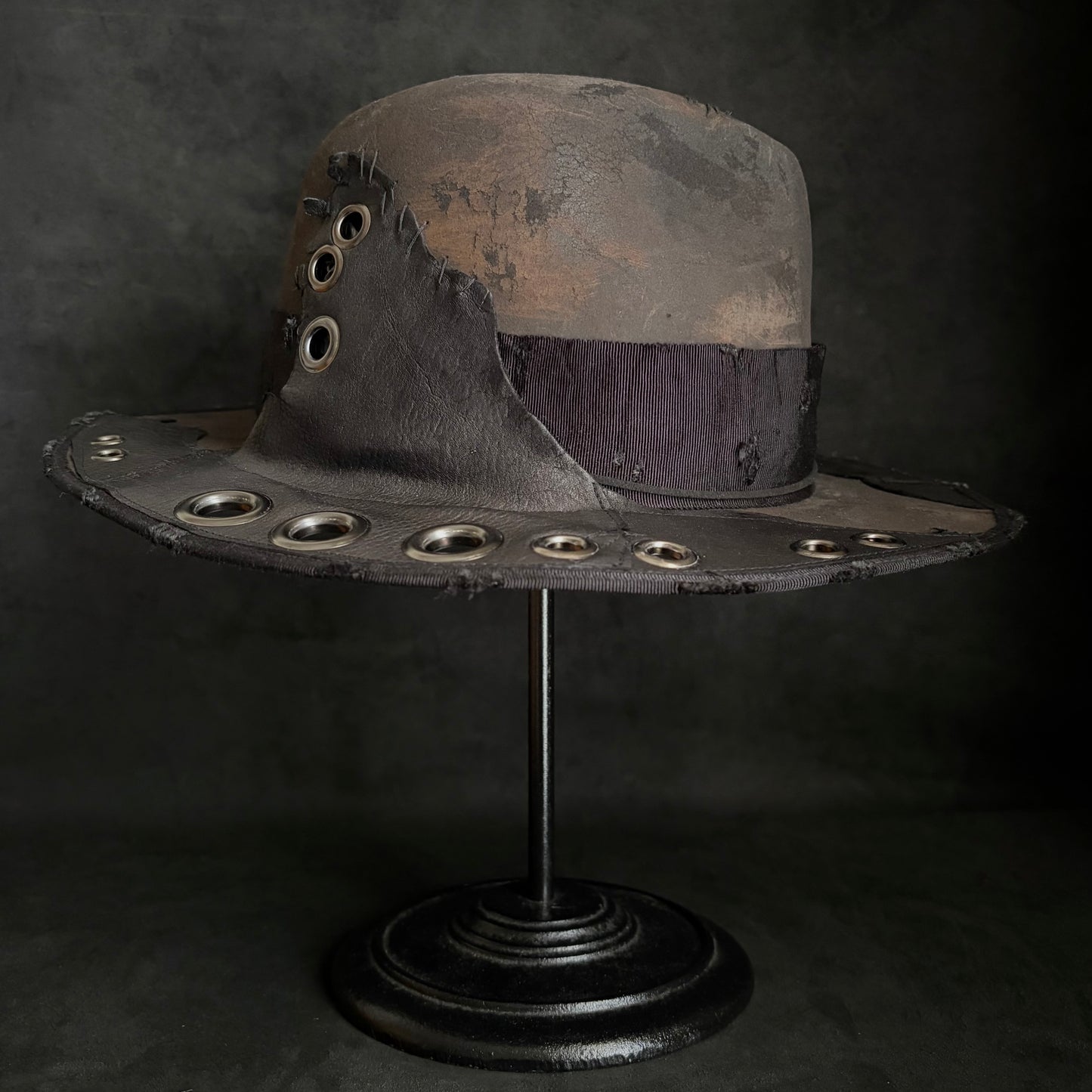 [ Takamiya Shohei × triangles hat ] Charcoal industrial decadence fedora hat