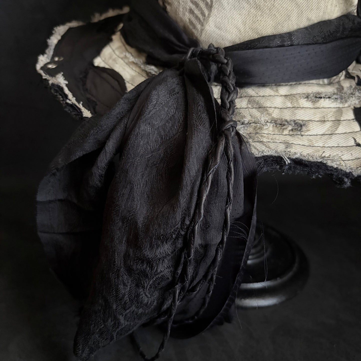 [ Takamiya Shohei × triangles hat ] Destroy skeleton denim bucket hat