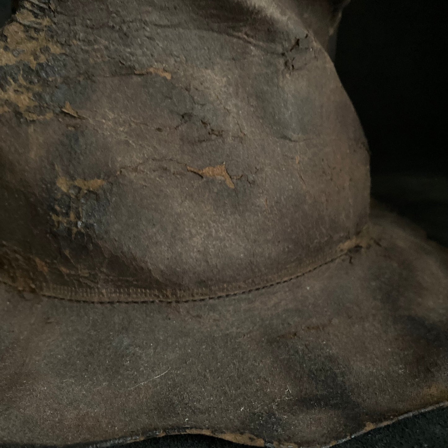 Rotten burnt fedora hat