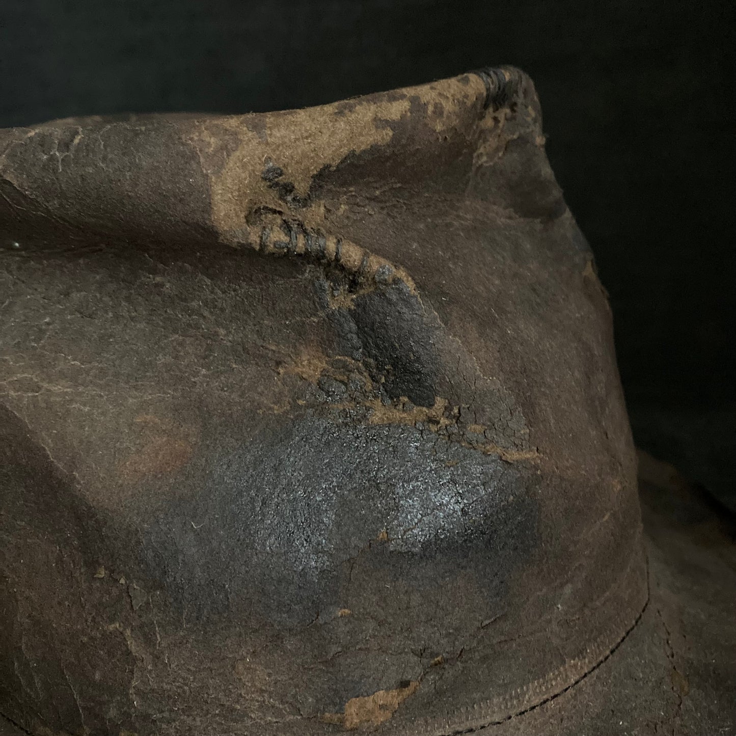 Rotten burnt fedora hat