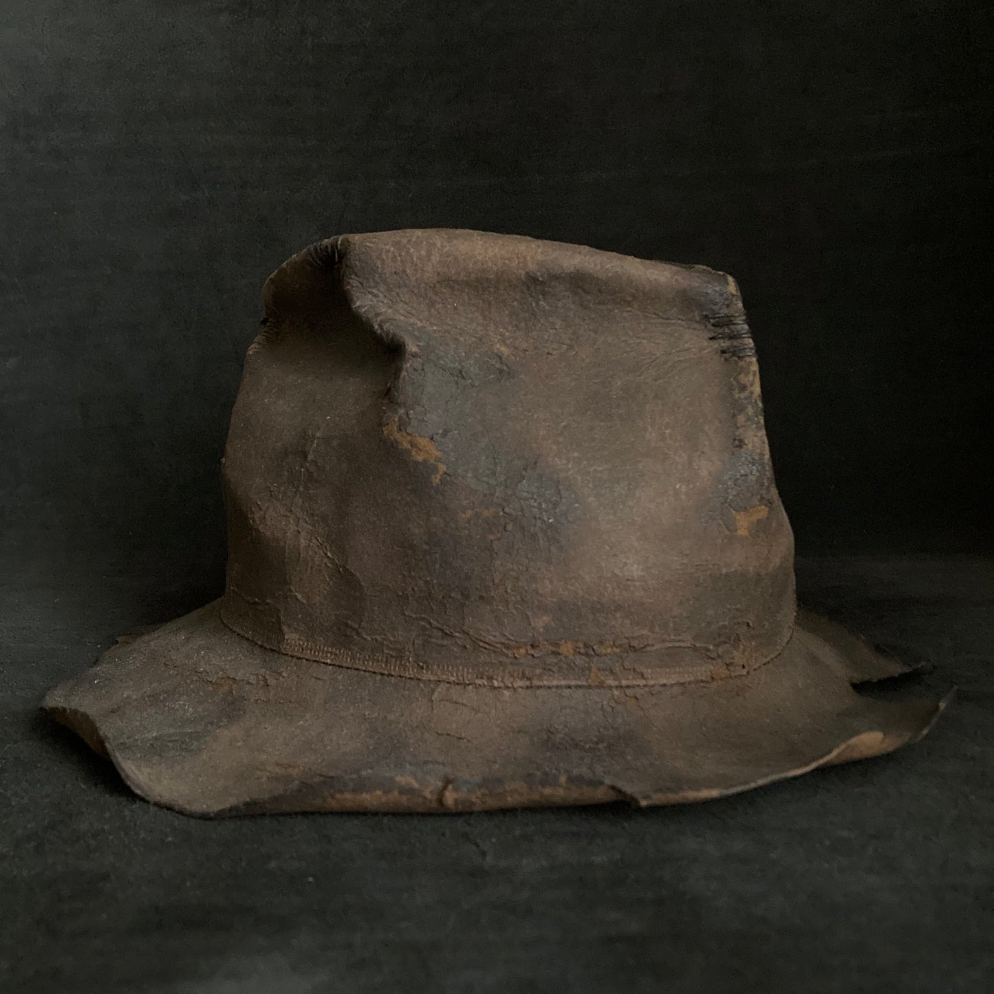 Rotten burnt fedora hat