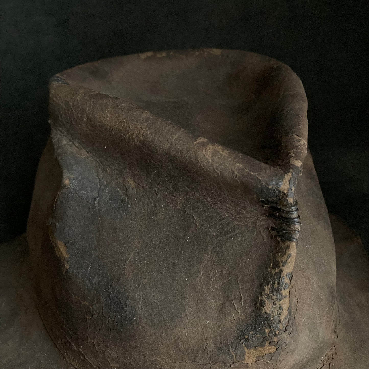 Rotten burnt fedora hat