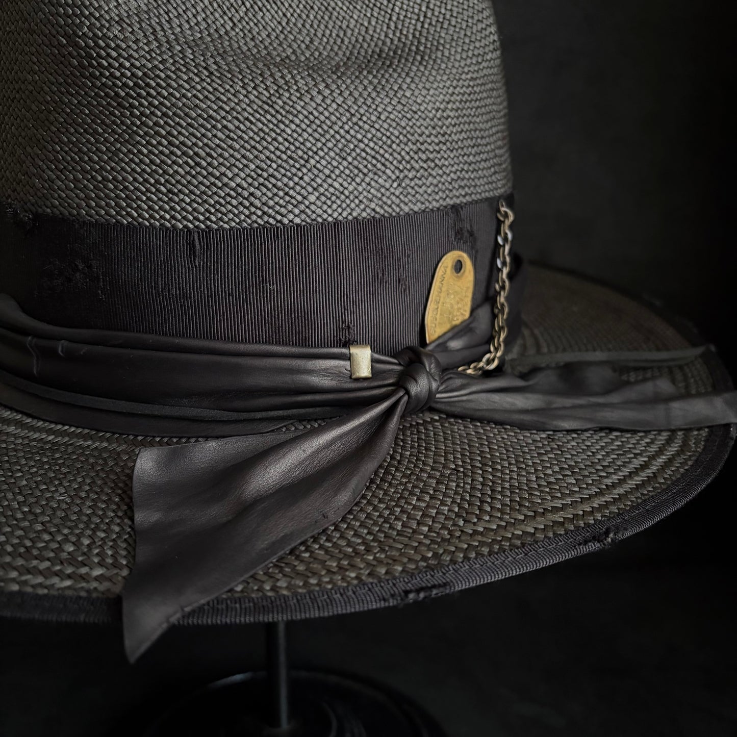 Horizon western black panama hat
