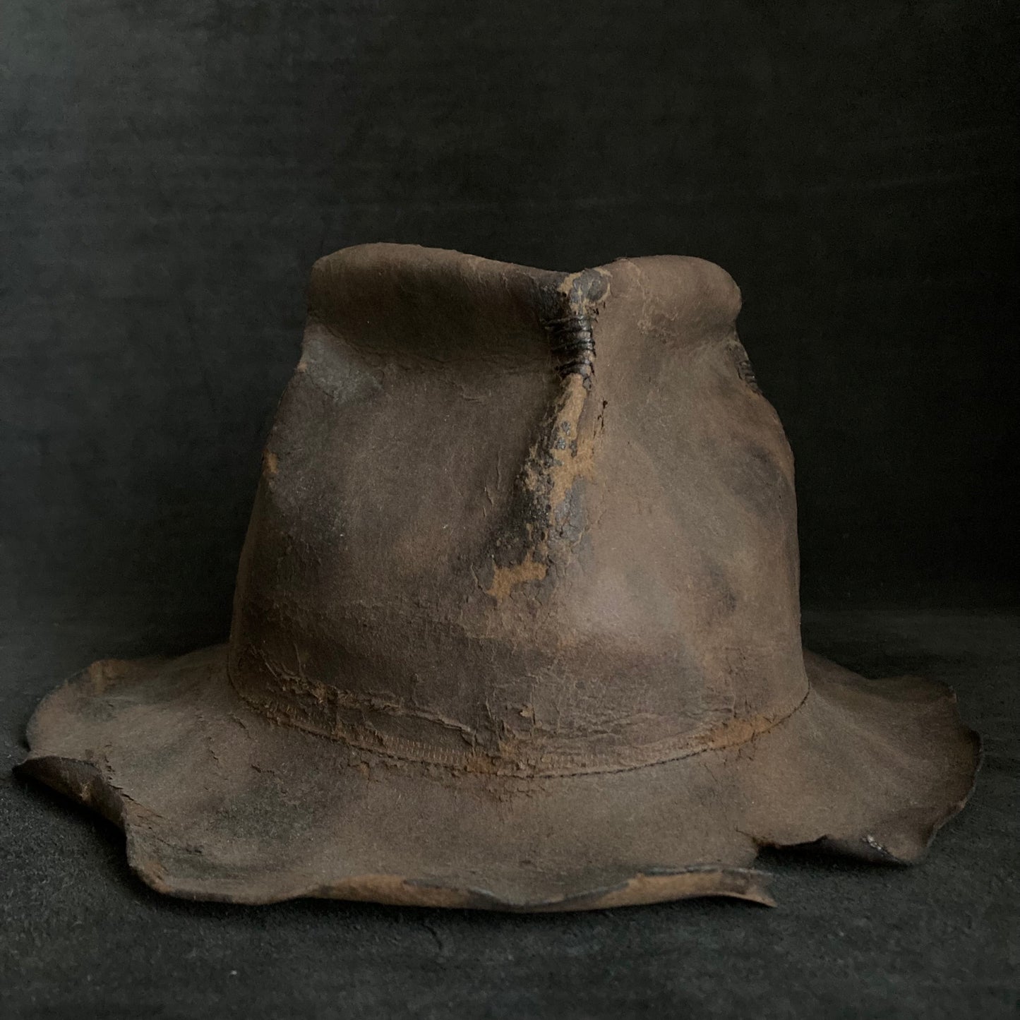 Rotten burnt fedora hat