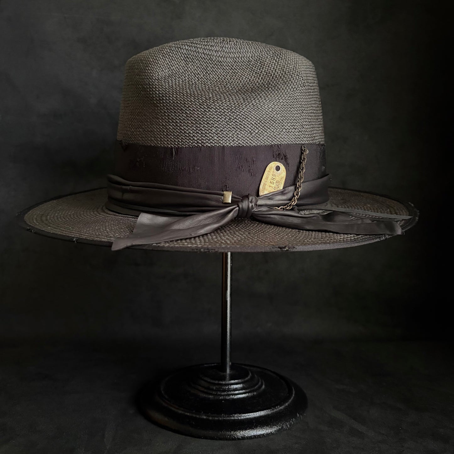 Horizon western black panama hat