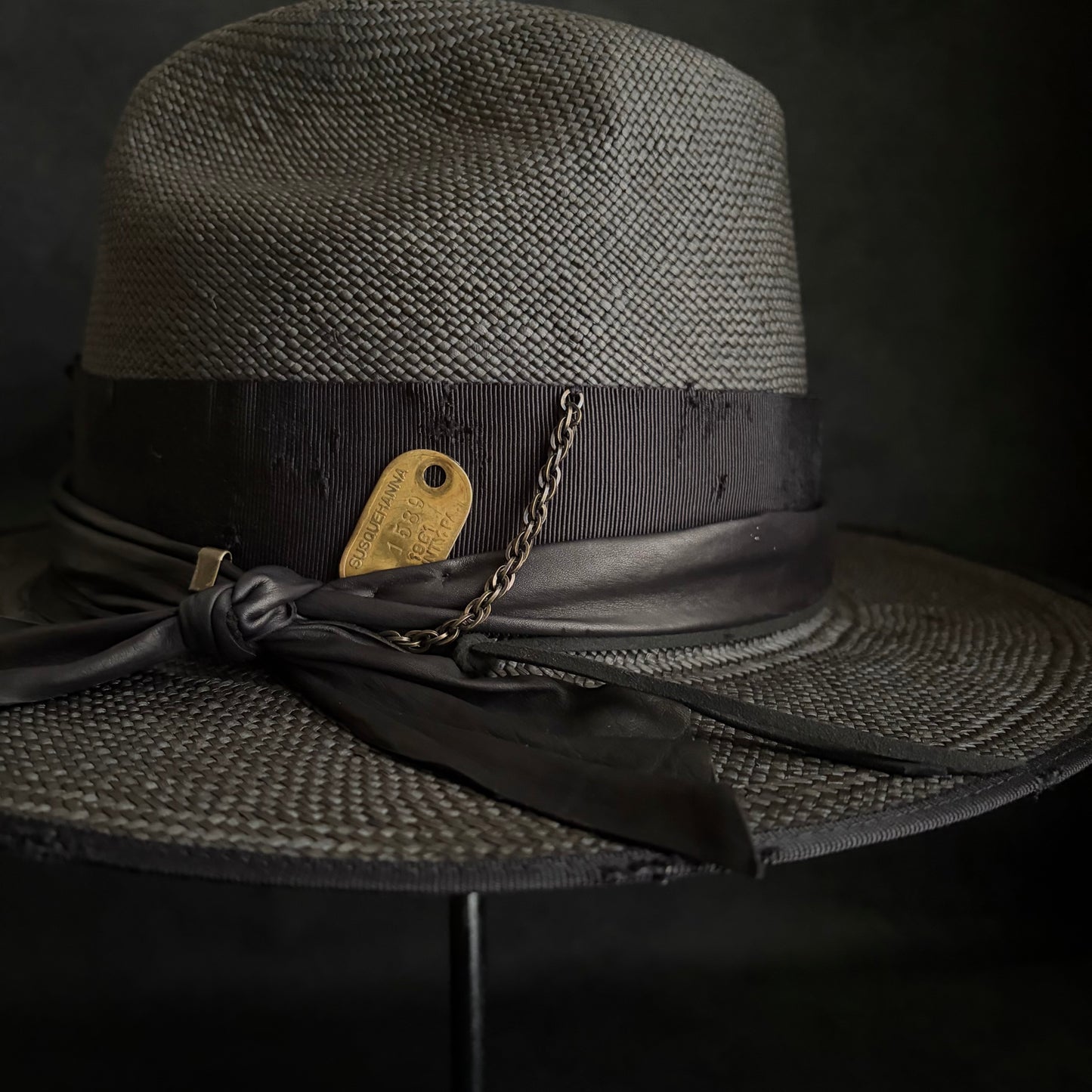 Horizon western black panama hat