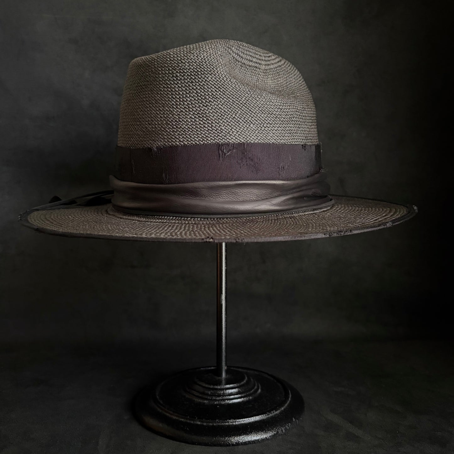 Horizon western black panama hat