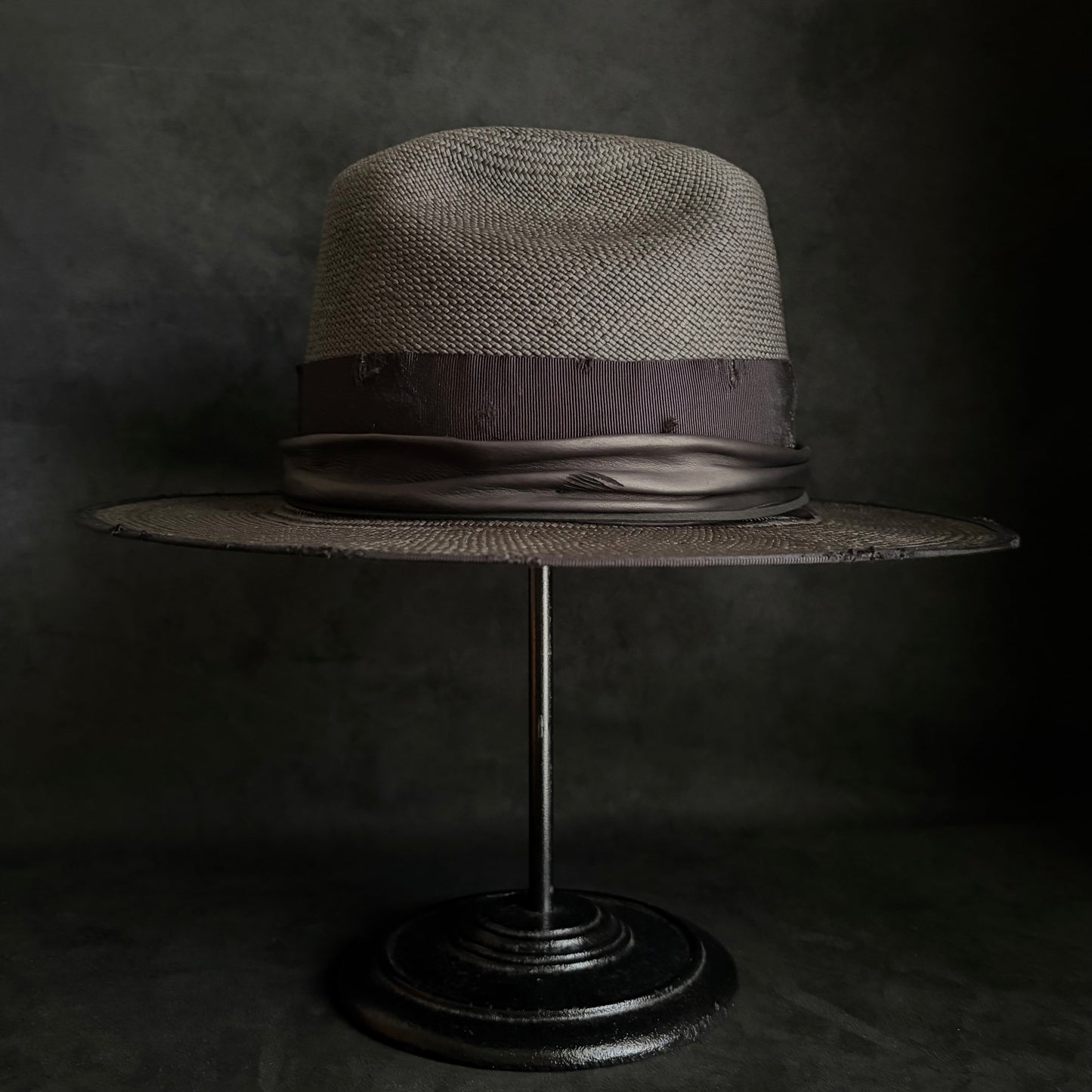 Horizon western black panama hat