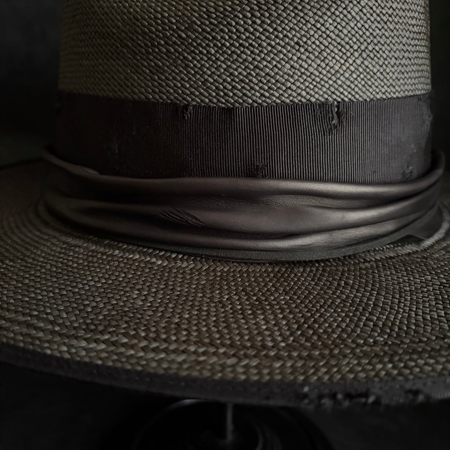 Horizon western black panama hat