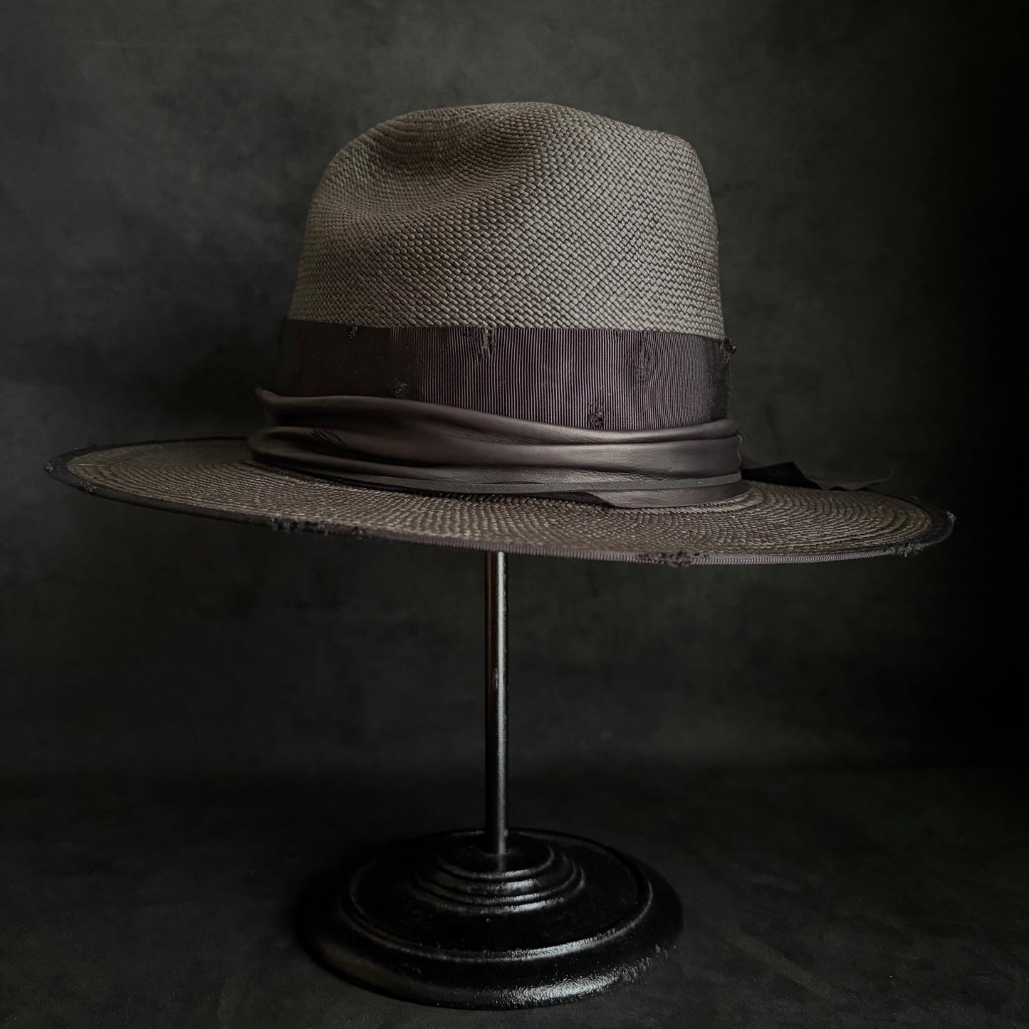 Horizon western black panama hat