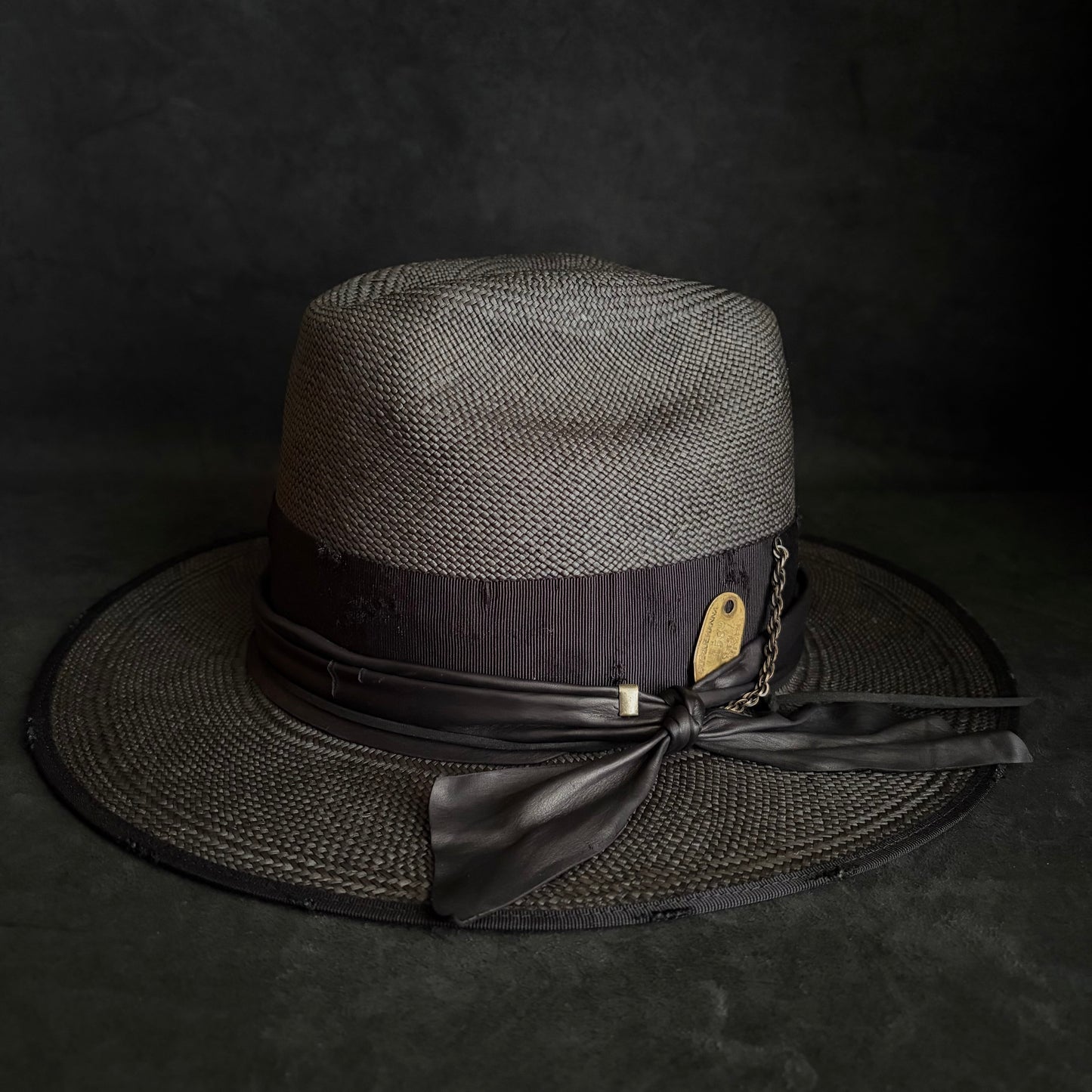 Horizon western black panama hat