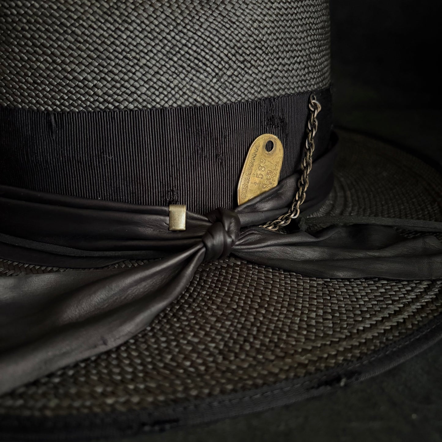 Horizon western black panama hat