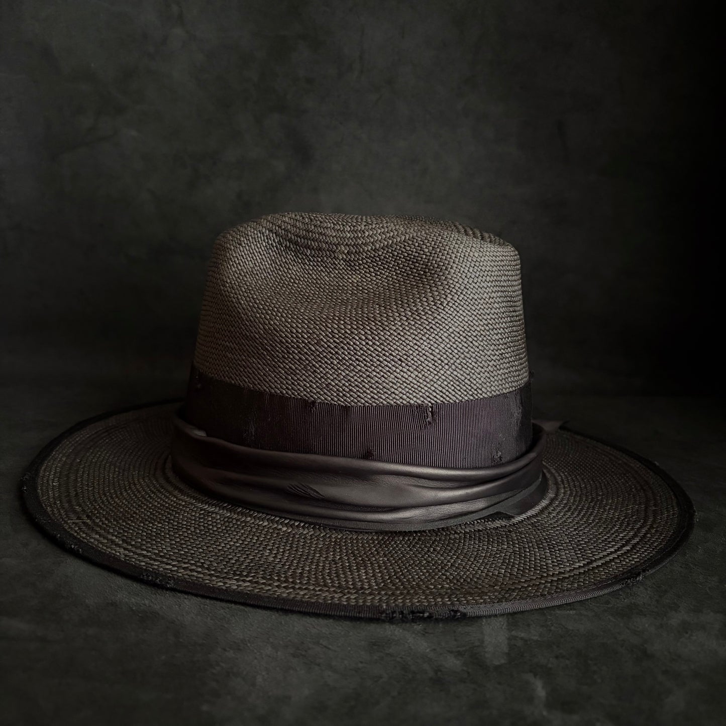 Horizon western black panama hat