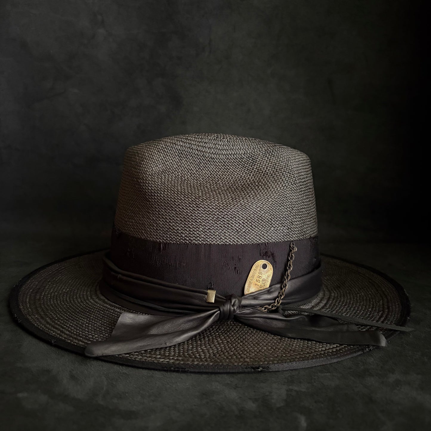 Horizon western black panama hat