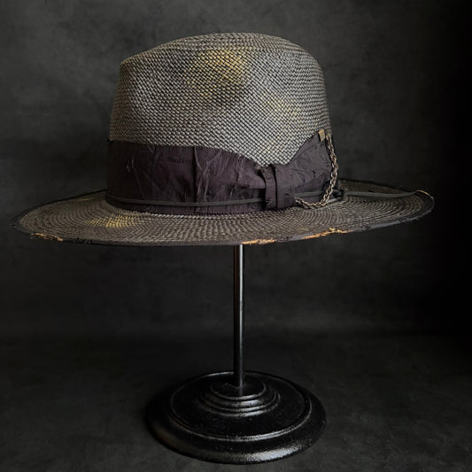 Liar reverse black panama hat