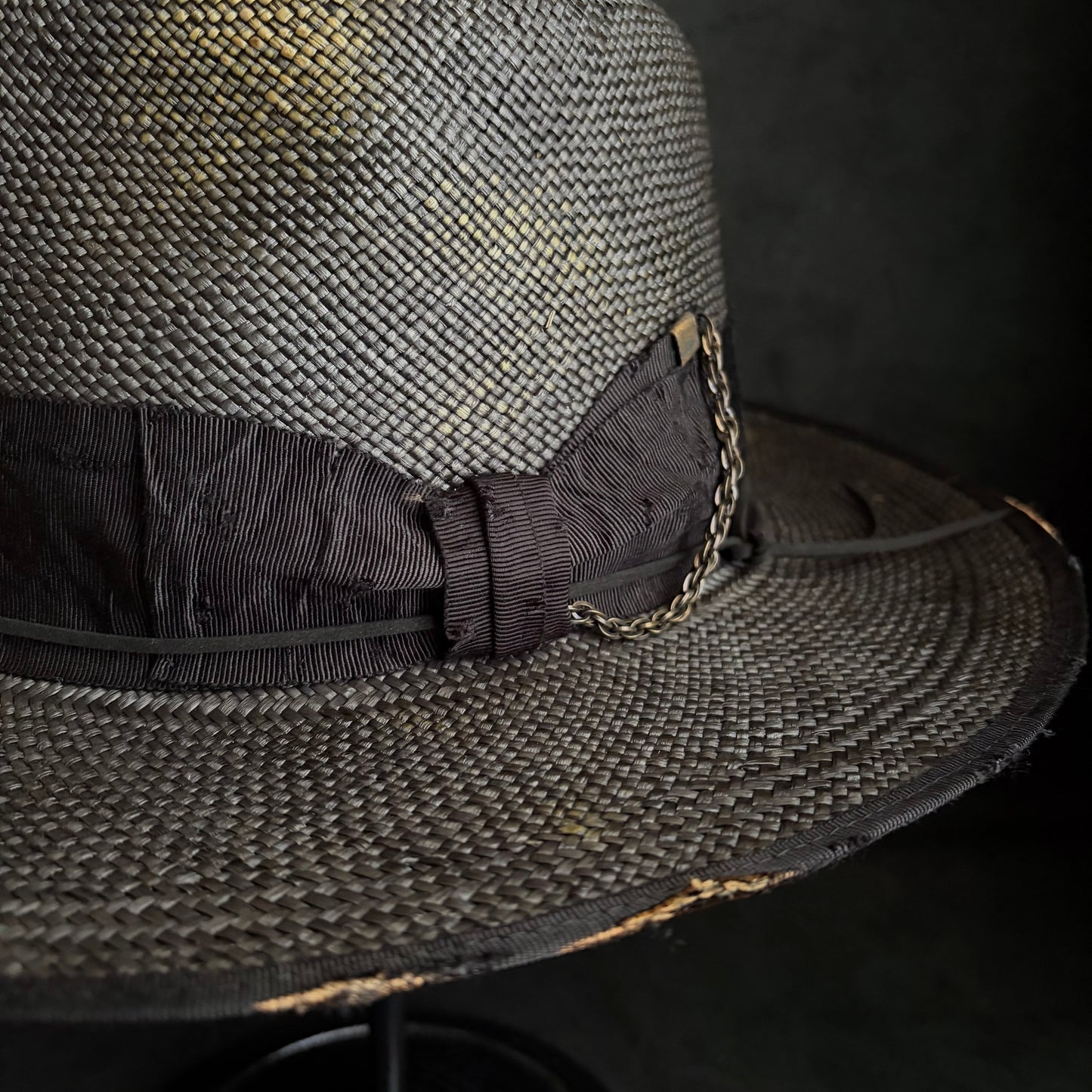 Liar reverse black panama hat
