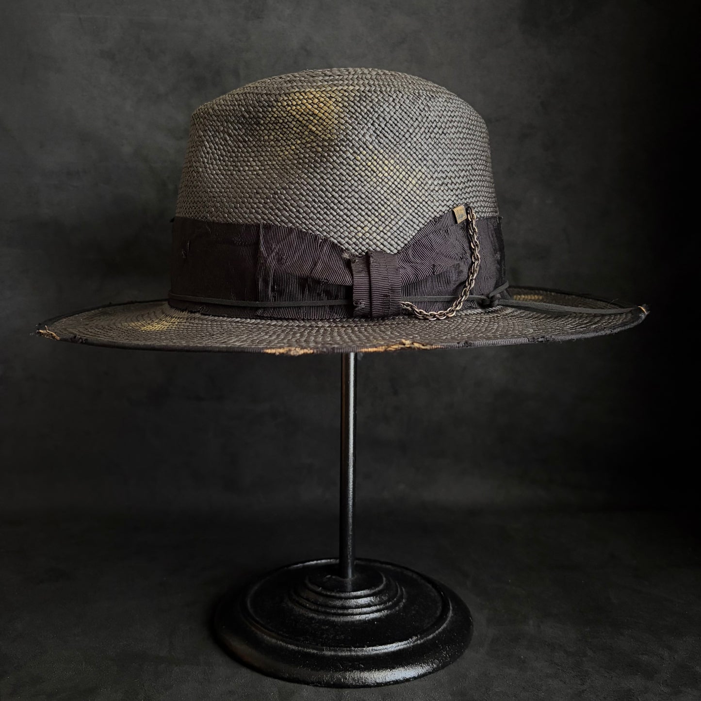 Liar reverse black panama hat