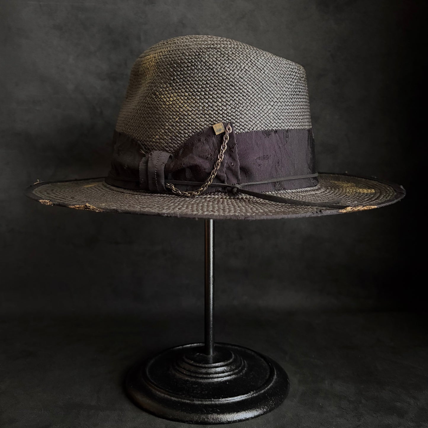 Liar reverse black panama hat