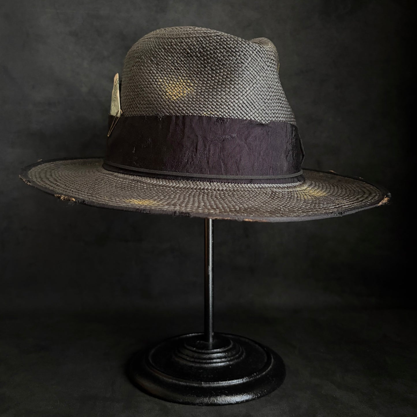 Liar reverse black panama hat