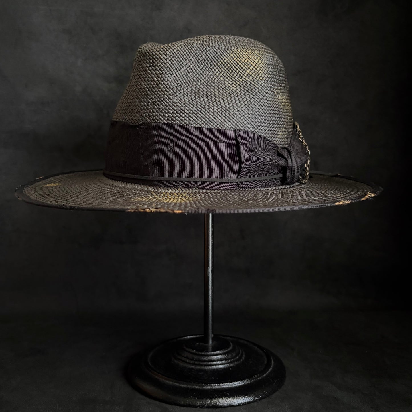 Liar reverse black panama hat