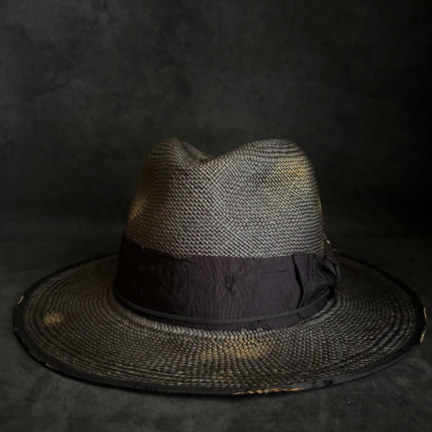 Liar reverse black panama hat