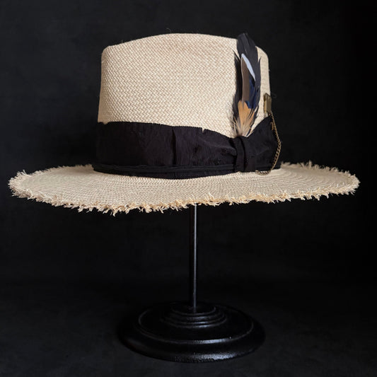 Old history natural panama hat