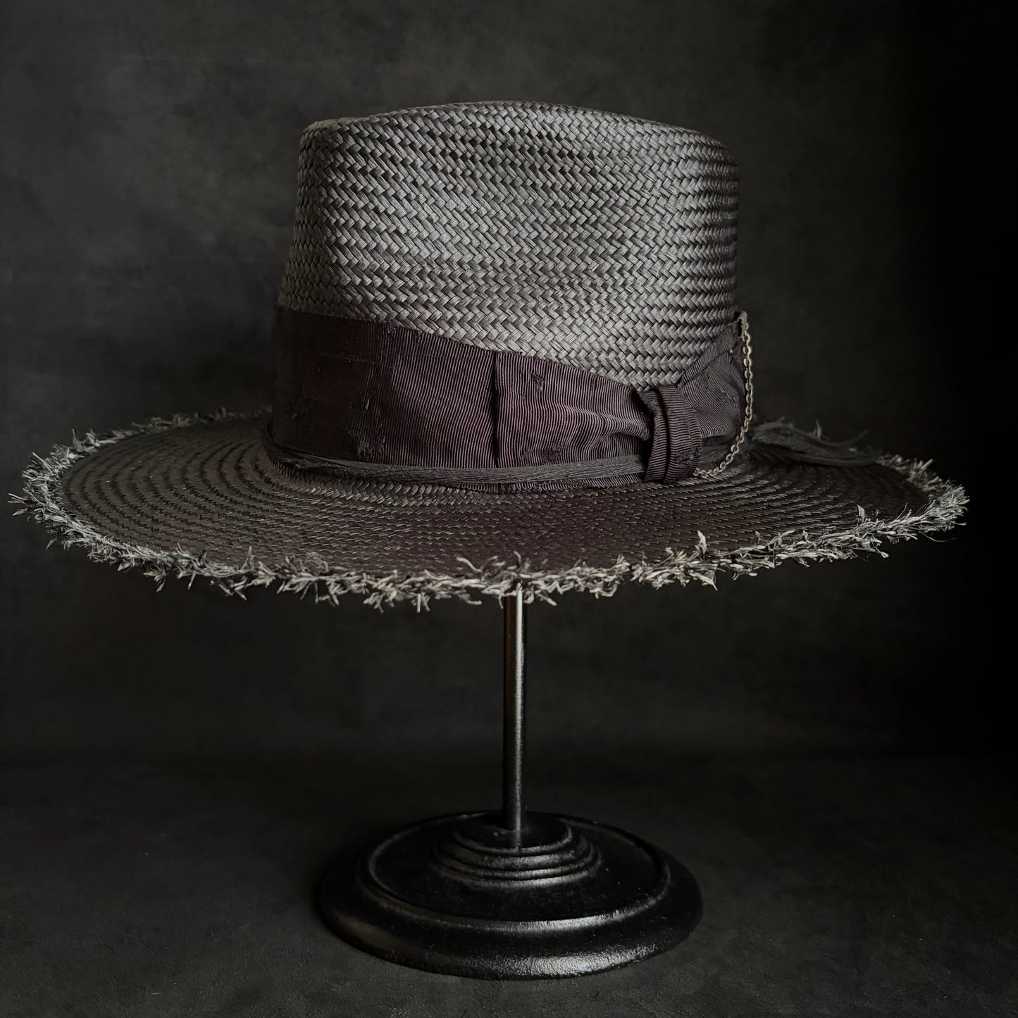 Old history black panama hat