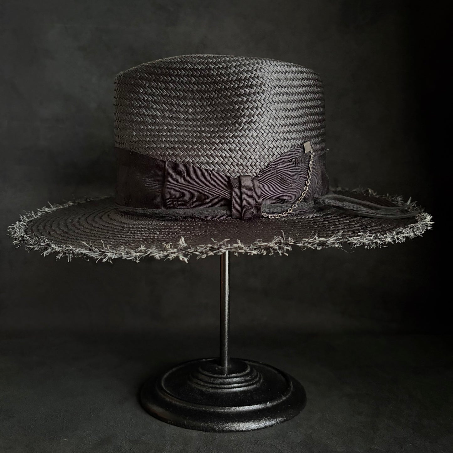 Old history black panama hat
