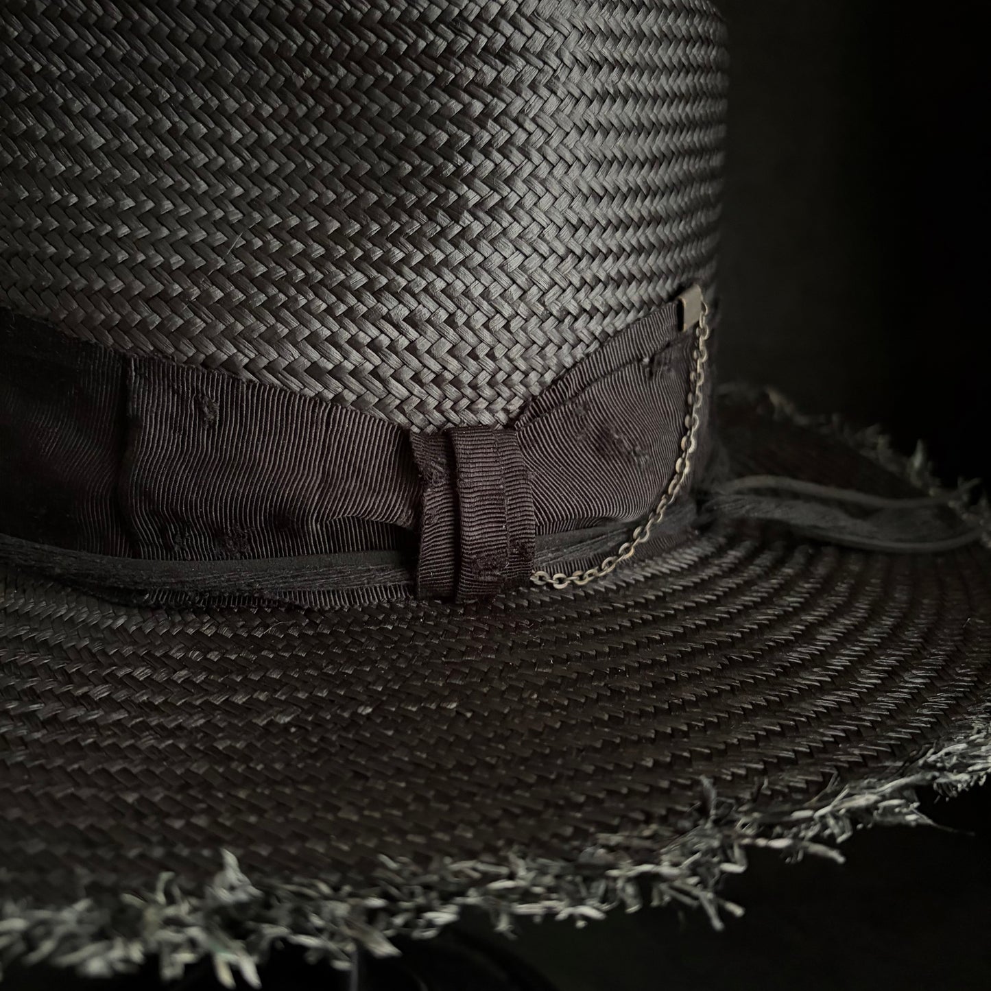 Old history black panama hat