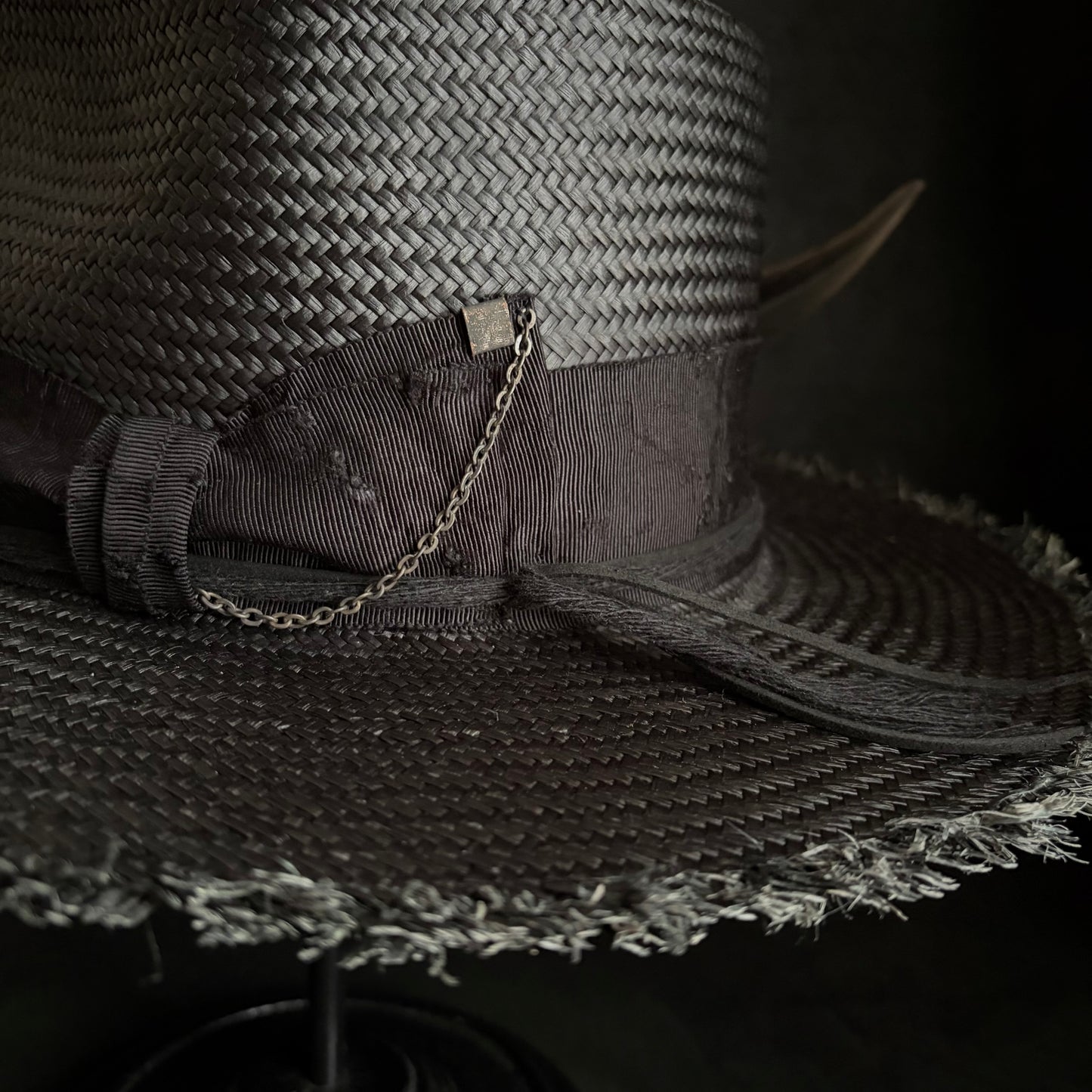 Old history black panama hat