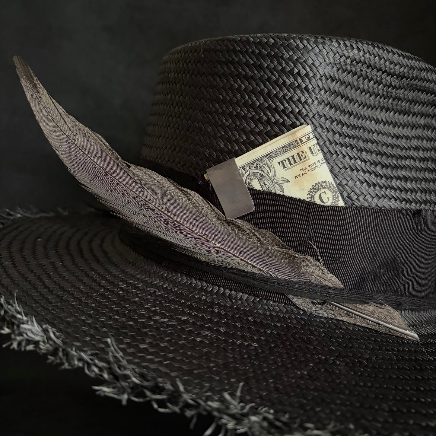 Old history black panama hat