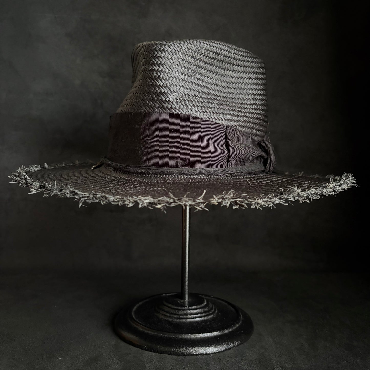 Old history black panama hat