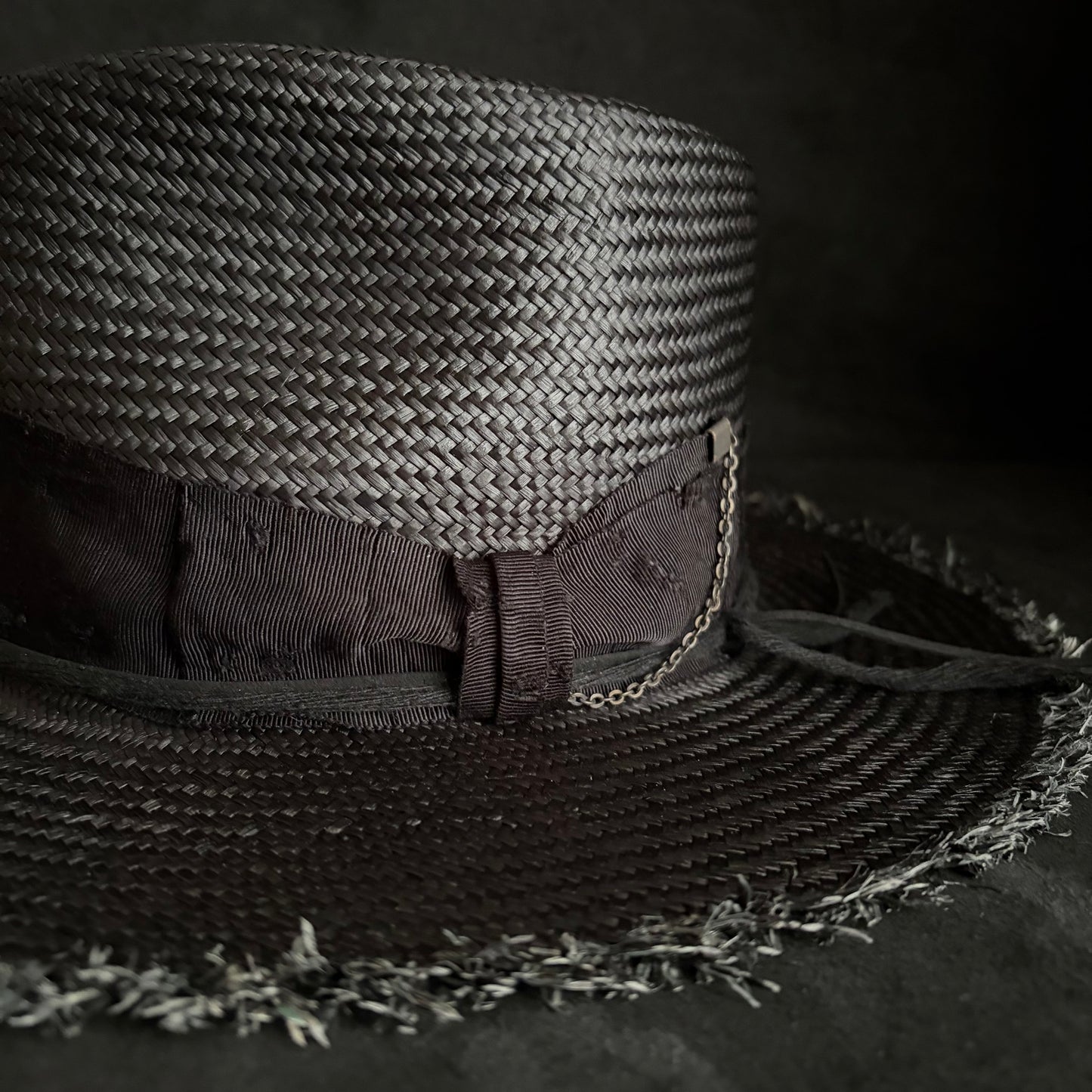Old history black panama hat