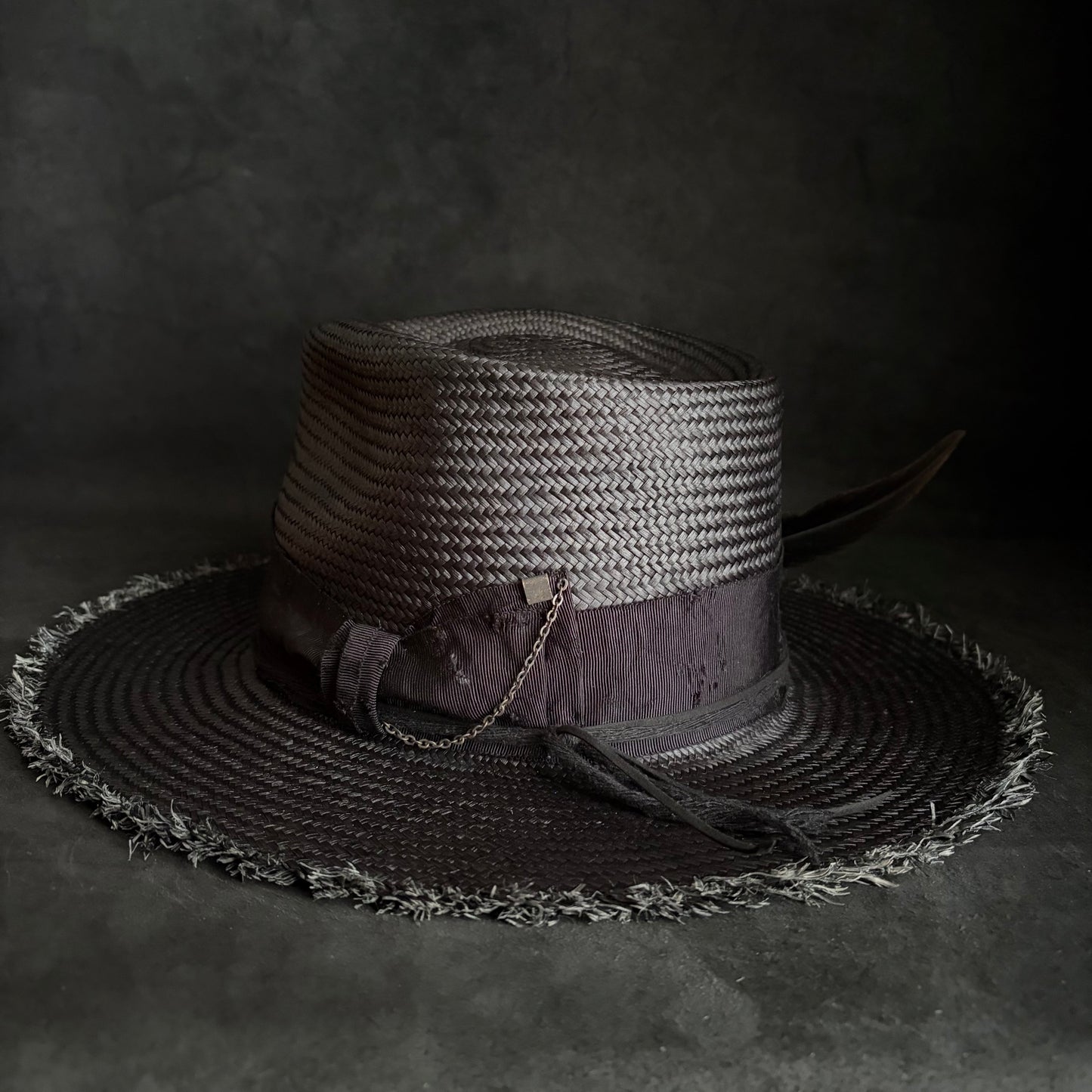 Old history black panama hat