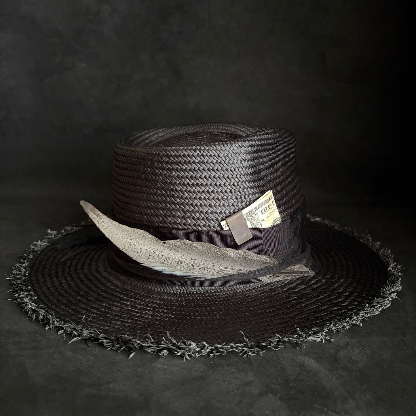 Old history black panama hat