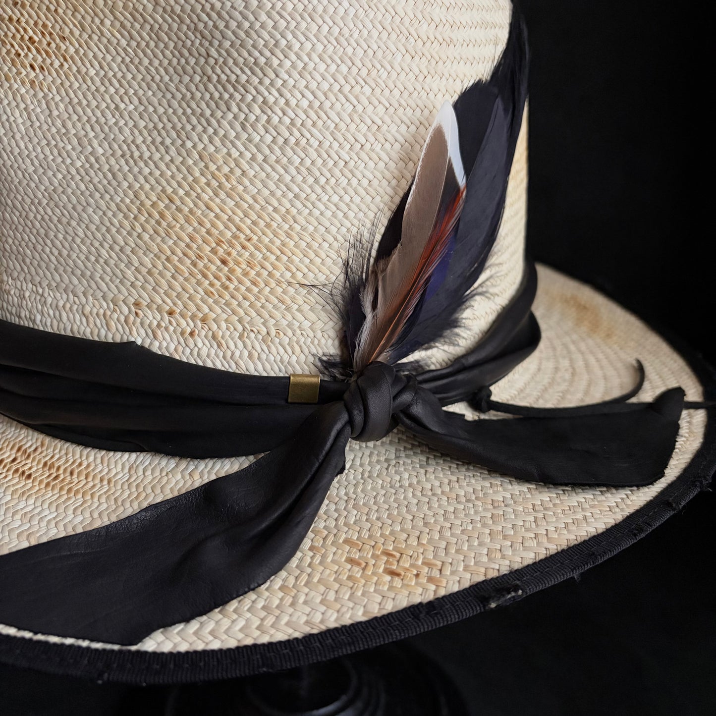 Calm burned panama hat