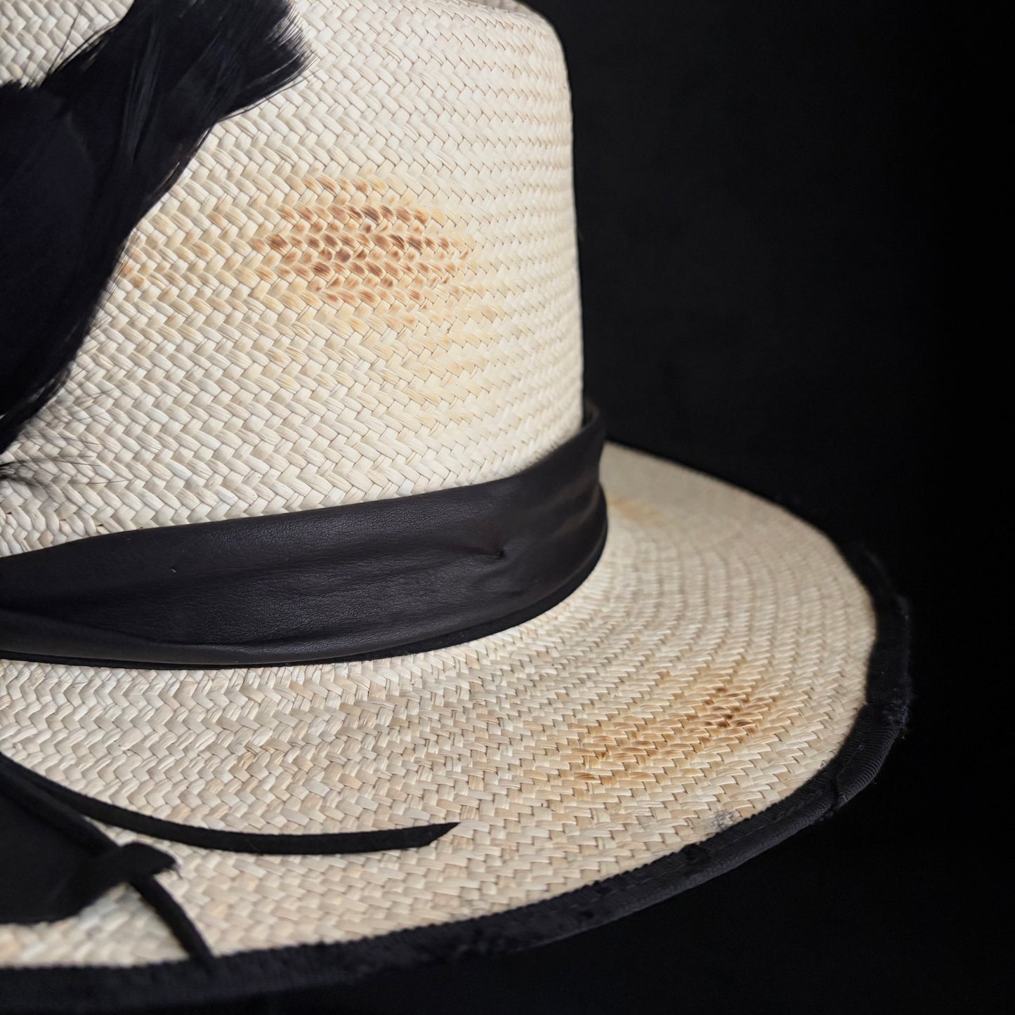Calm burned panama hat