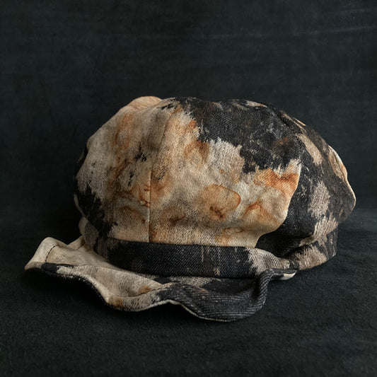 Rust dyed denim casquette