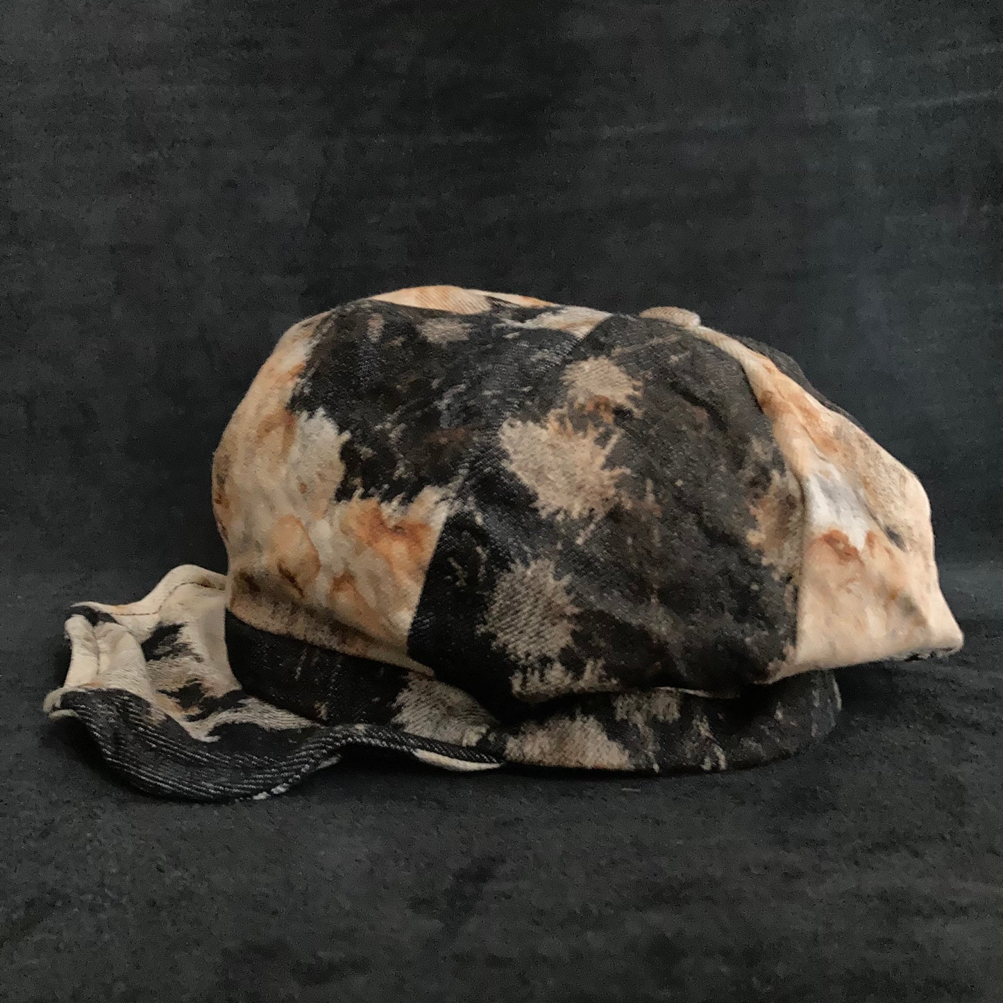 Rust dyed denim casquette